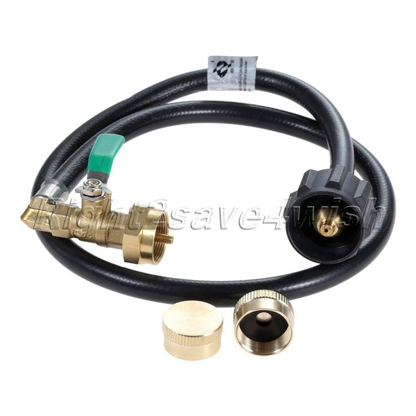 Useful 35.5" Propane Refill Hose With Control Valve Two 1 LB Propane ...