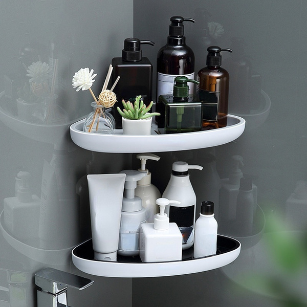 Wall-Mounted Bathroom Accessories & Cosmetic Storage Rack