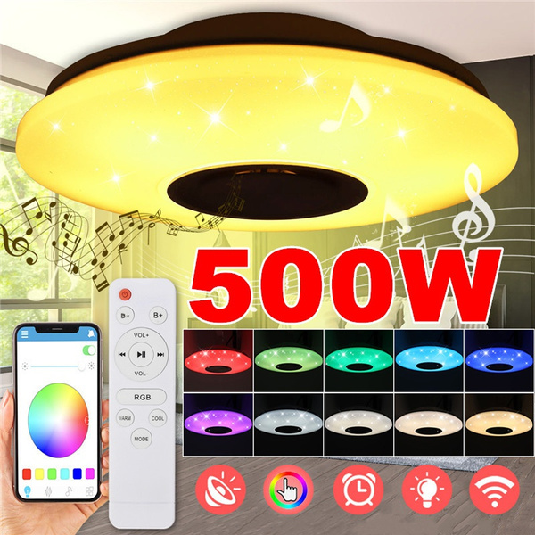Led Ceiling Light Dimmable With App Control and Remote Control, 500W 50000LM Ceiling Lamp 3000k