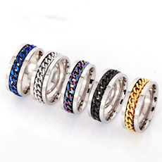 Steel, Jewelry, Chain, fashion ring