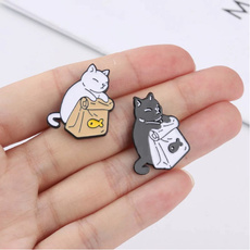 Funny, Pins, enamel, cute