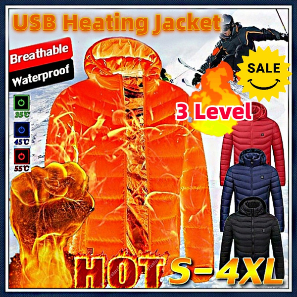 Men Winter 3 in 1 Waterproof Outdoor E-Heating Jackets - Women Heated