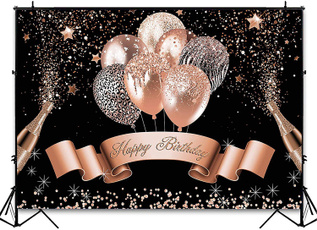 rosegoldbirthdaybackdrop, backdropforpartydecoration, gold, happybirthdaybackdrop
