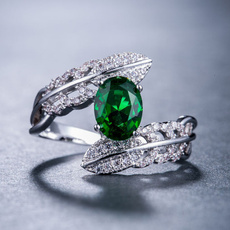 DIAMOND, leaf, emeraldring, Gifts