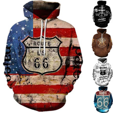 3D hoodies, hooded, Winter, European And American Fashion