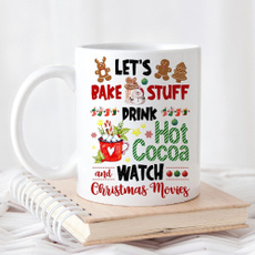 whitemug, Coffee, Ceramic, christmascup