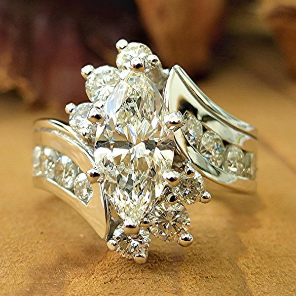 U7 Iced Out Custom Name Necklace - Platinum/18K Gold Plated Lab Diamond Bubble Letter Chain Hip Hop Jewelry