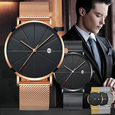 quartz, business watch, wristwatch, Stainless Steel