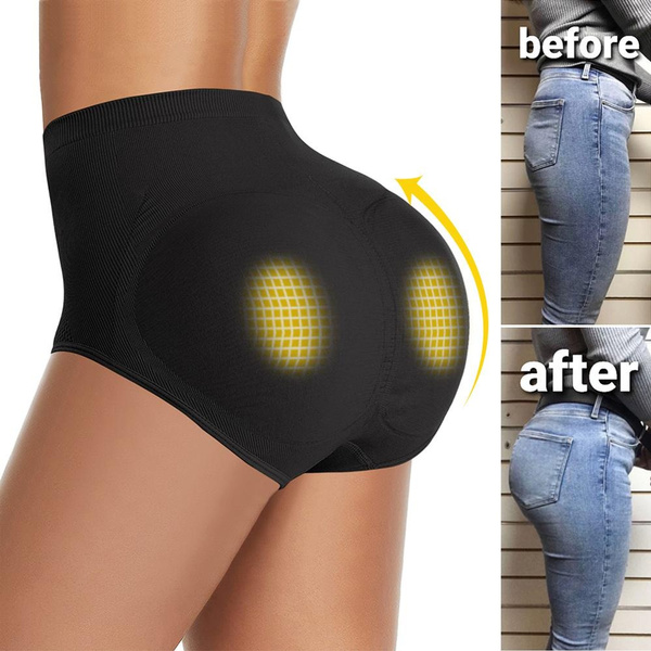 Women Bum Lifter Shapewear Scrunch Booty Lifting Body Shaper Panties  Seamless Padded Underwear Fake Pads Briefs