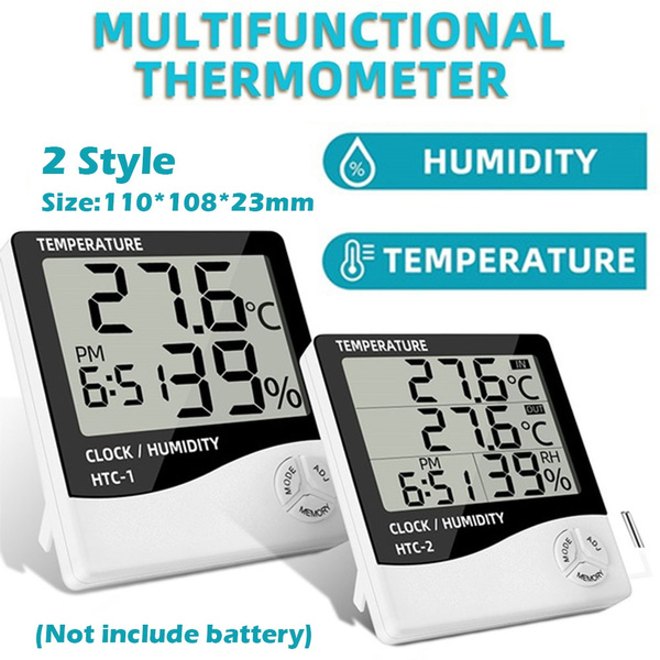 1 Pcs Thermometer Indoor Outdoor Hygrometer Temperature Humidity Meter 