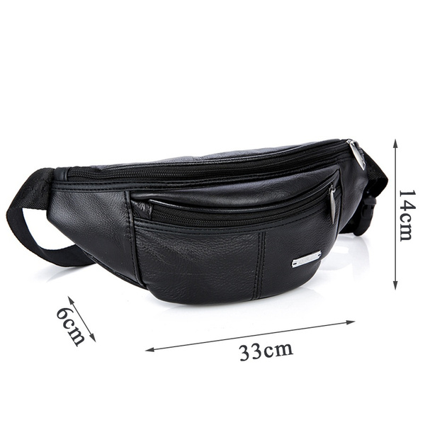 Waist Pack Fanny Bum Belt Bag Men Pouch Pochetes Bolso Cintura Marsupio  Uomo Banane Sac MBA62 QiBoLu Cow Genuine Leather | Wish