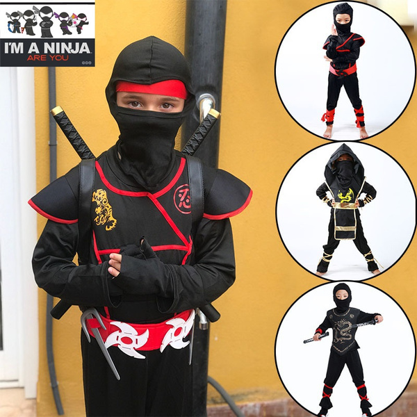 New cosplay Ninja Costume Kids Ninjago Costumes Halloween Party Superhero  Cosplay Boys Japanese Samurai Warrior Naruto