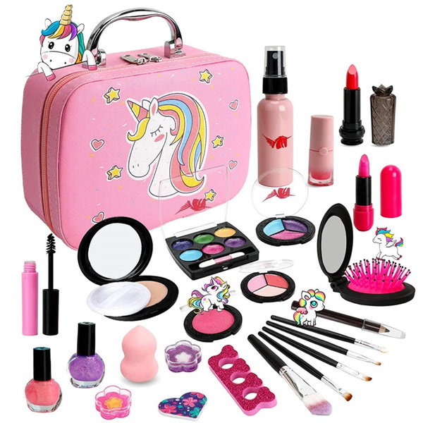 Makeup sets kits for kids unicorn washable pretend play cosmetic for girls