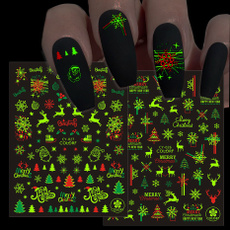 Nails, nail stickers, Christmas, Beauty