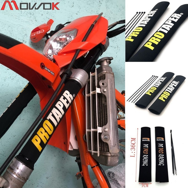 2 X Front Fork Protector Rear Shock Absorber Guard Wrap Cover for CRF YZF KTM KLX Dirt Bike Motorcycle ATV Quad Motocross