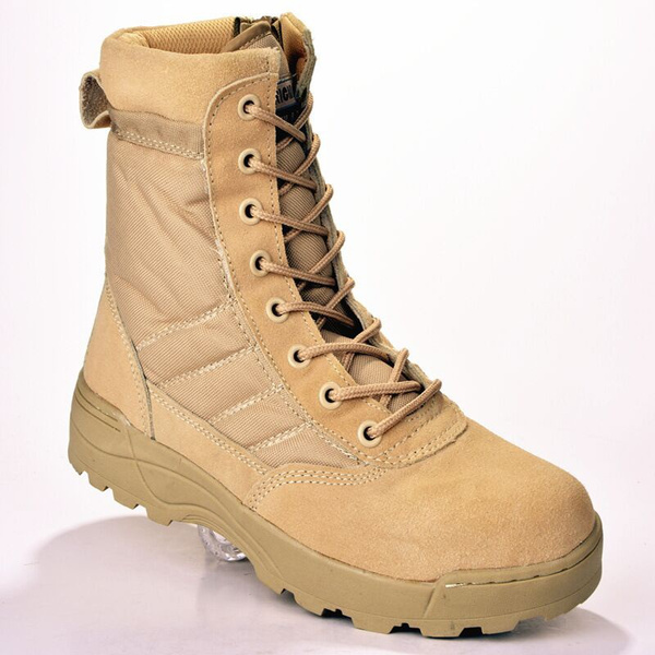 Men's Military Boots Tactical Desert Work Boots Army Safety Shoes ...