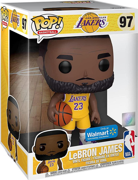 Funko POP! Yellow Home Jersey Lebron James 10 Inches Tall Walmart Exclusive