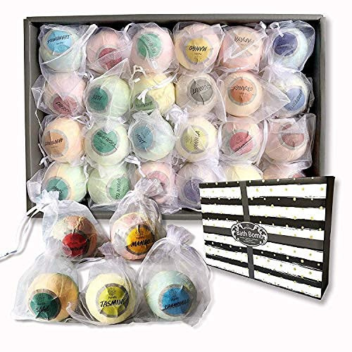 wish.com | atural Bath Bomb 24-Piece Gift Set