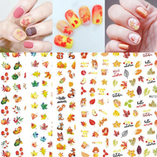 nail decoration, decoration, nail decals, leaf