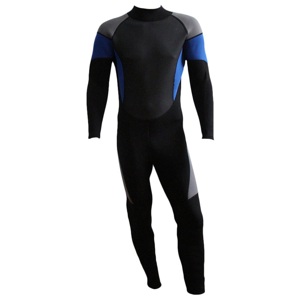 Men's Neoprene Full Body Back Zip Stretch Wetsuit Swimwear Dive Suit Rash Guard for Scuba Diving