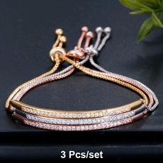 Sterling, Charm Bracelet, DIAMOND, gold bracelet