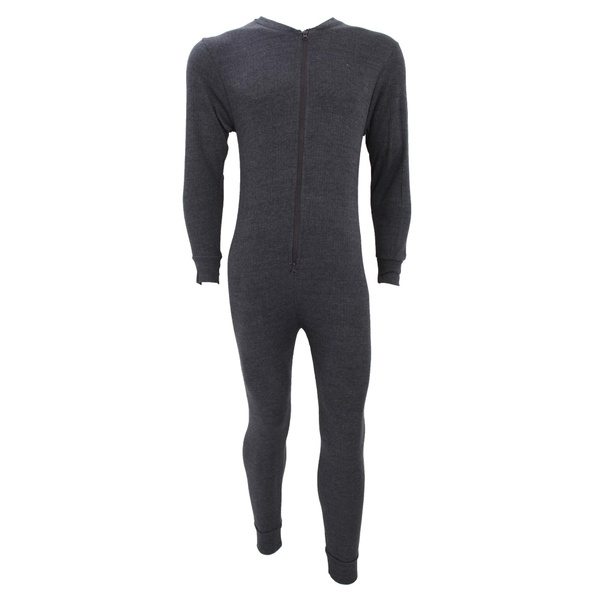 Floso® Mens Thermal Underwear All in One Union Suit with Rear Flap