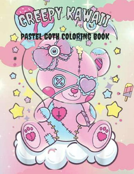  Creepy Kawaii Pastel Goth Coloring Book: Cute Horror
