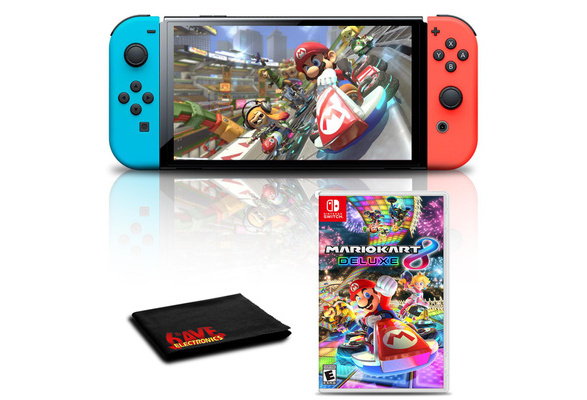 Consola Nintendo Switch OLED Neon Blue/Red - Mario Kart 8 Deluxe