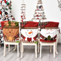 Christmas Chair Cover Dinner Table Sleeve Santa Xmas Decor Cute Hat Ornament NEW 