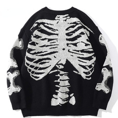 Fashion, Skeleton, onecksweater, oversizedsweater