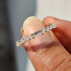 Beautiful, Sterling, DIAMOND, 925 silver rings