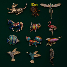 Beautiful, dragon fly, horse, brooches