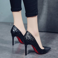red bottom pump shoes