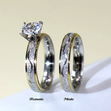 Steel, DIAMOND, Love, wedding ring