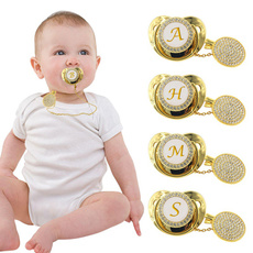 Bling, Jewelry, gold, babypacifier