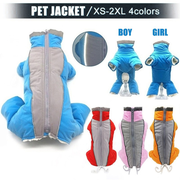 XS-2XL Boy/Girl Dog Overalls Winter Warm Waterproof Dog Down Jacket ...