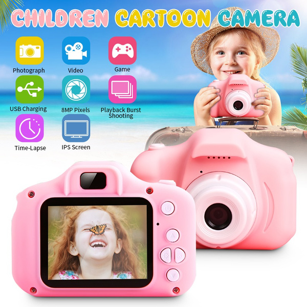 Kids Camera Children Digital Cameras for Girls Toys 1080P 2 Inch Toddler Video Best Birthday Gift for 3-10 Year Old Girls Supports 32GB SD Card | Wish