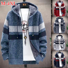 wintercoatformen, Fleece, hooded, Jacket