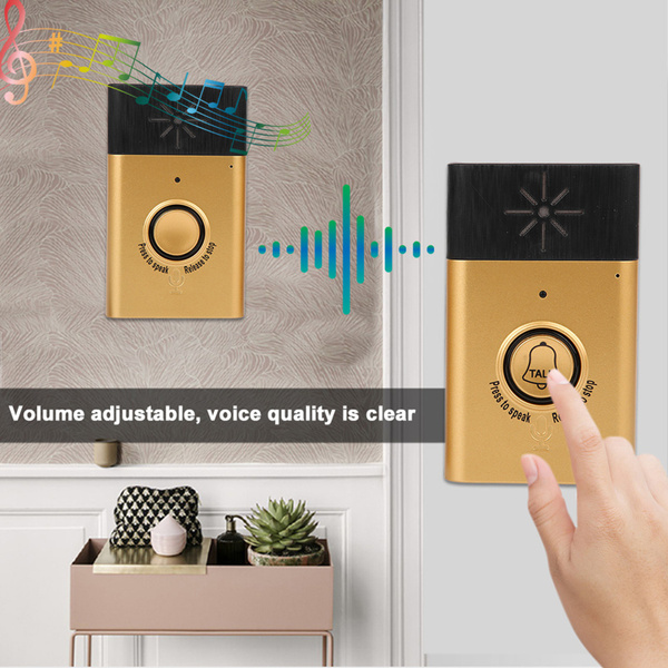 2‑Way Talk Wireless Doorbell Dual Voice Smart Bell Home