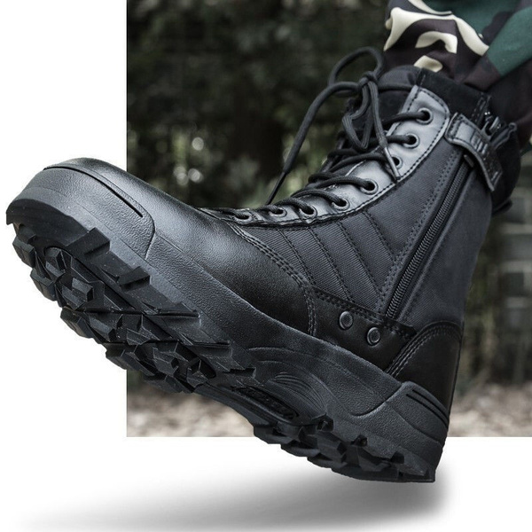 Black military 2024 boots mens