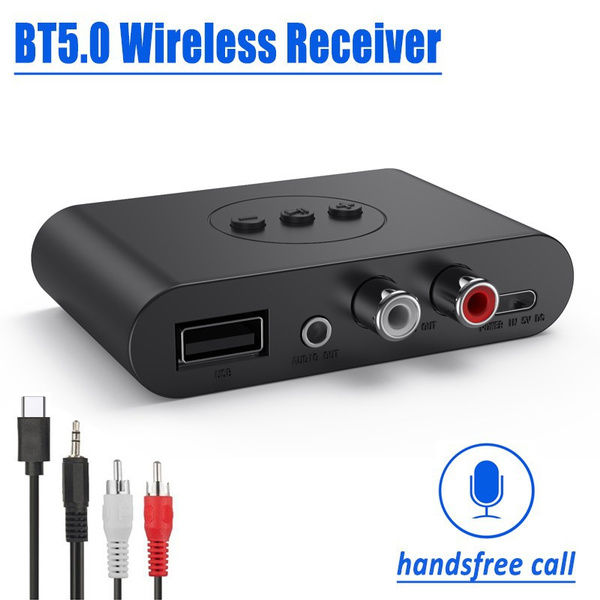 Adaptateur Bluetooth 5.0, récepteur Audio sans Fil Bluetooth 5.0 4.2 aptX  LL RCA NFC Adaptateur Audio auxiliaire Jack 3,5 mm pour Voiture Ordinateur  Fil Haut-Parleur stéréo Maison : : High-Tech