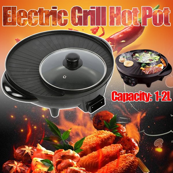 Electric Hot Pot And Grill 2 In 1 Electric Hot Pot Grill Cooker Multi