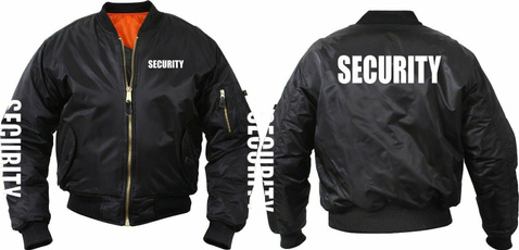 Jacket, warmjacket, securityuniformjacket, zipperflightjacket