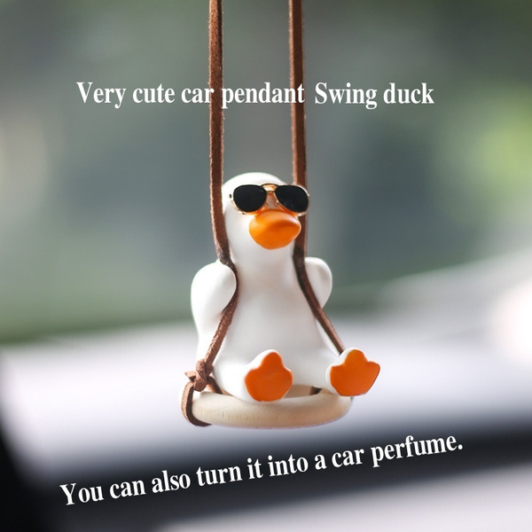 Duck Car Pendant Car Mirror Pendant Swing Duck Pendant Car Hanging