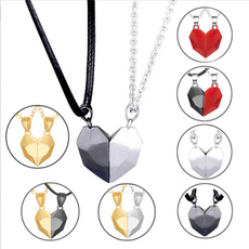 Box, Heart, Chain Necklace, Fashion