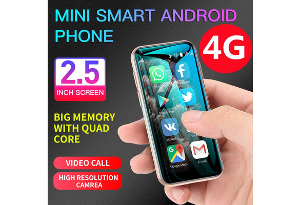 Mini Mobile Phone 4G Smallest Android Phone 3.4'' Quad Core