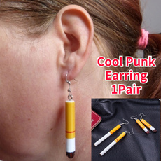 Funny, pendantearring, punk earring, Jewelry