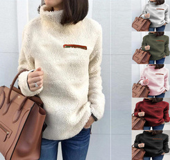 blouse, Plus Size, Fleece, womens sweaters