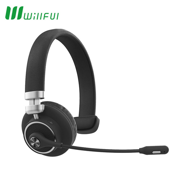 Willful M91 Bluetooth Headset Wireless Headset with Microphone Flexible Noise Cancelling Mic Clear Sound Comfortable Wearing Headset for Office