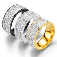 Steel, DIAMOND, titaniumsteelringsformen, Jewelry
